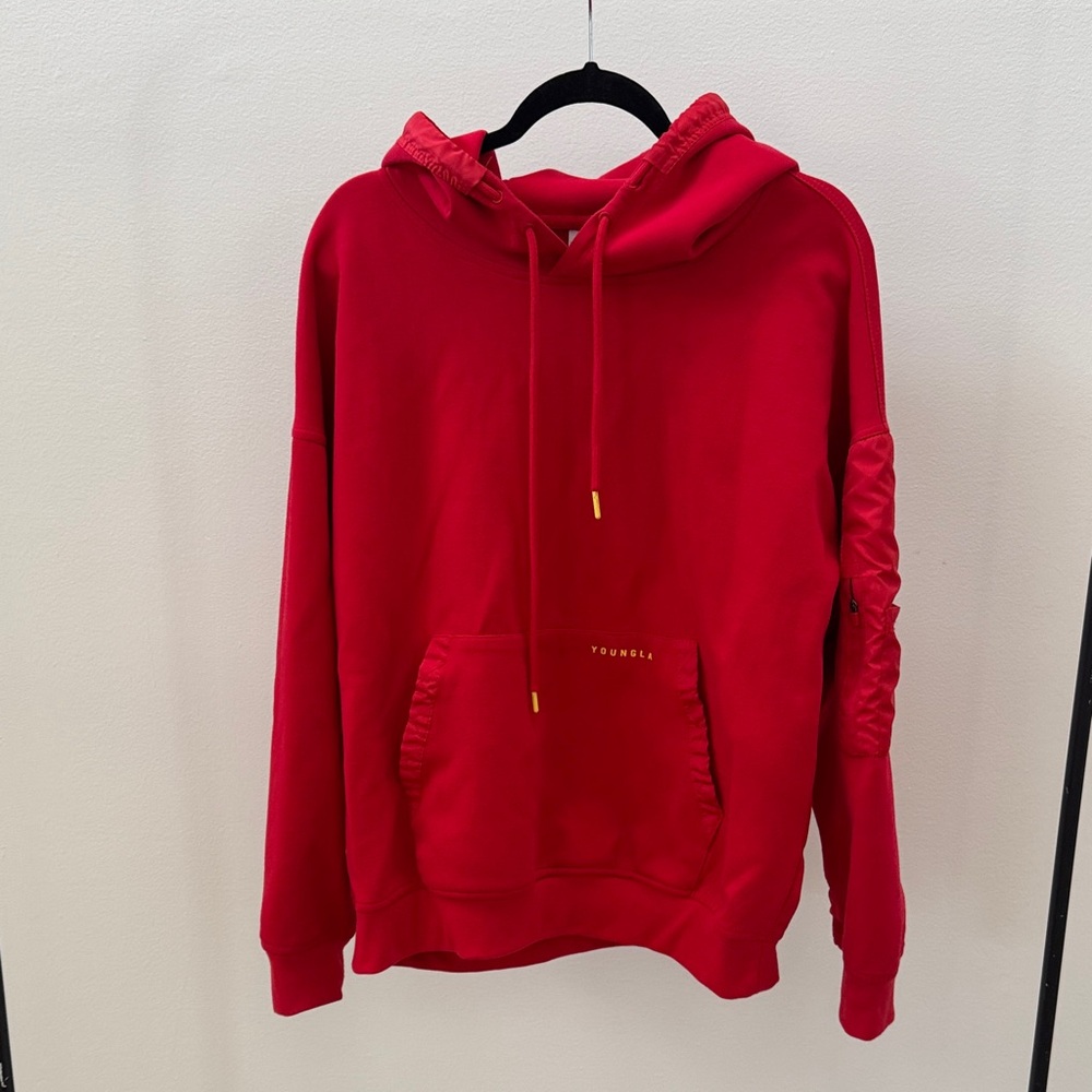 YoungLA Bold Red Hoodie Sweater
